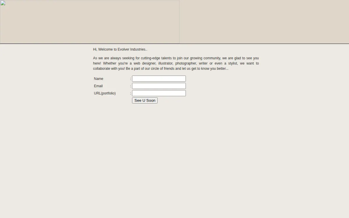 EvolverIndustries.net, 2008